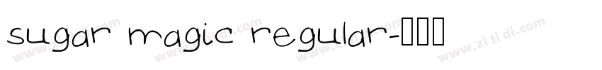 sugar magic regular字体转换